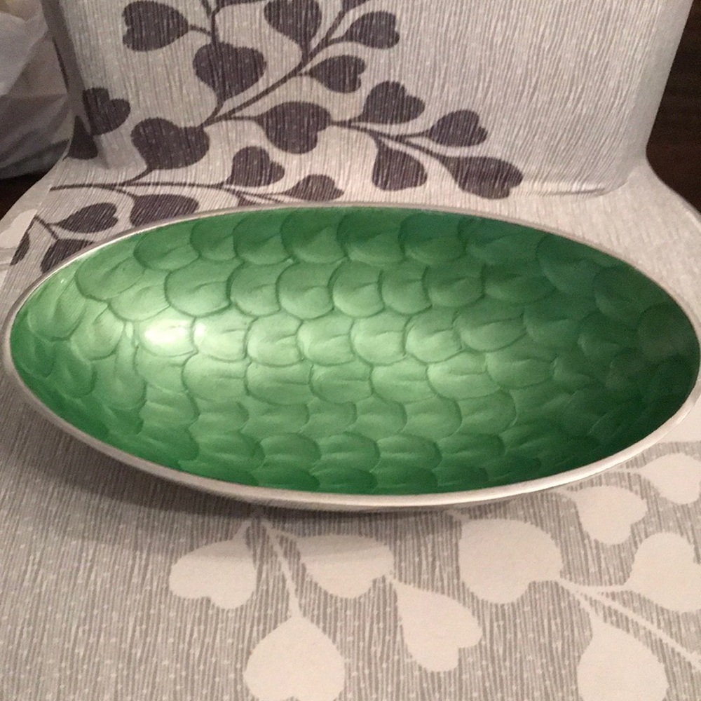 Metal green bowl